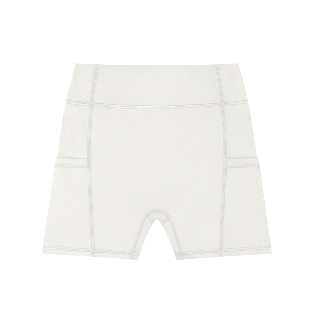 High-Waisted Pocket Halo Biker Shorts