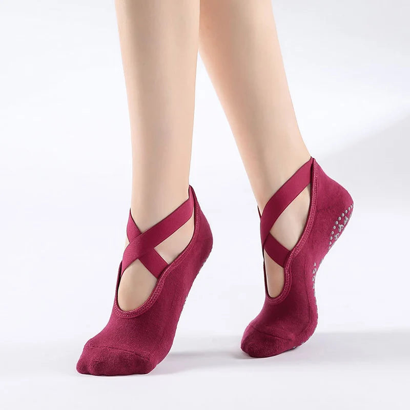 Non-Slip Ballet Yoga Socks Cotton