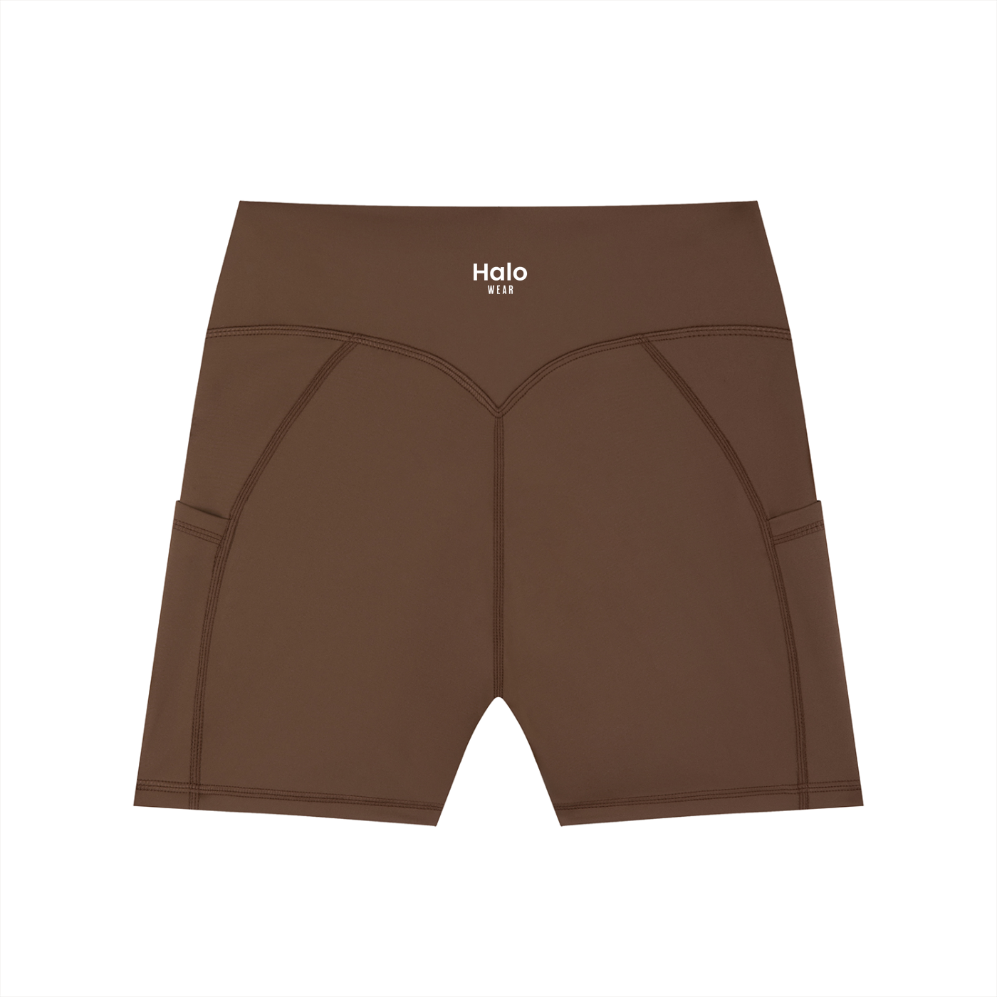 High-Waisted Pocket Halo Biker Shorts