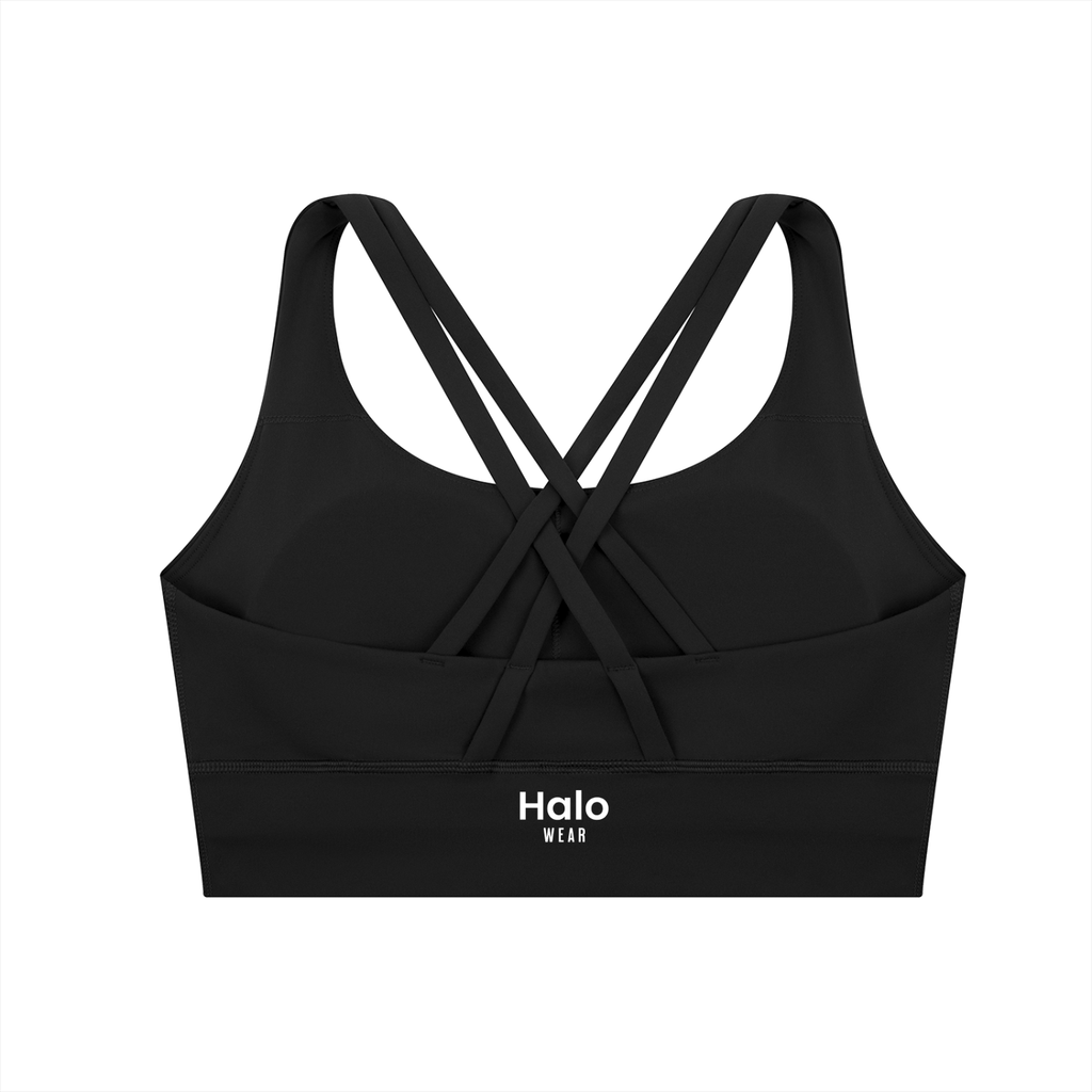 Strappy Criss-Cross Halo Sports Bra