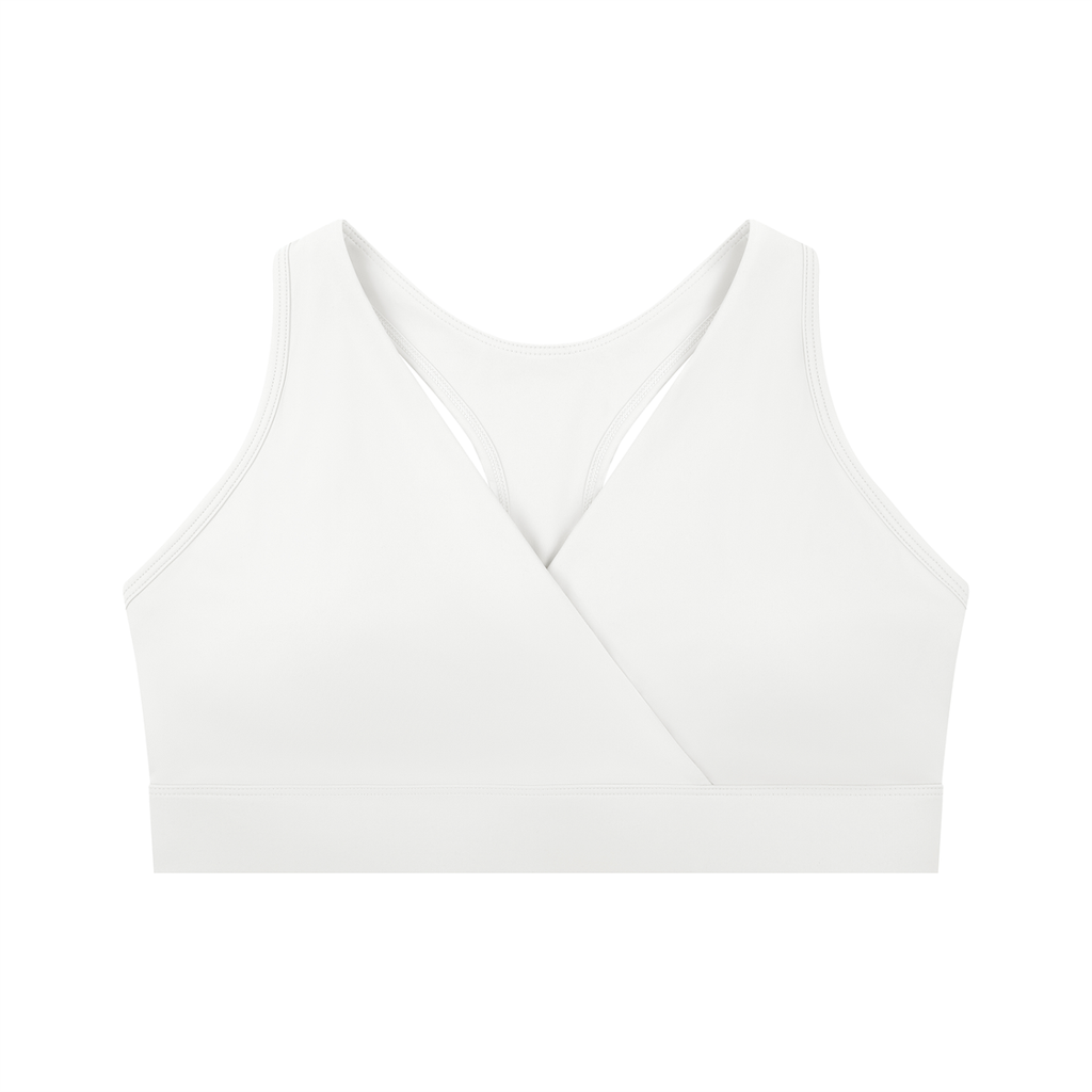 Crossover V-Neck Sports Bra
