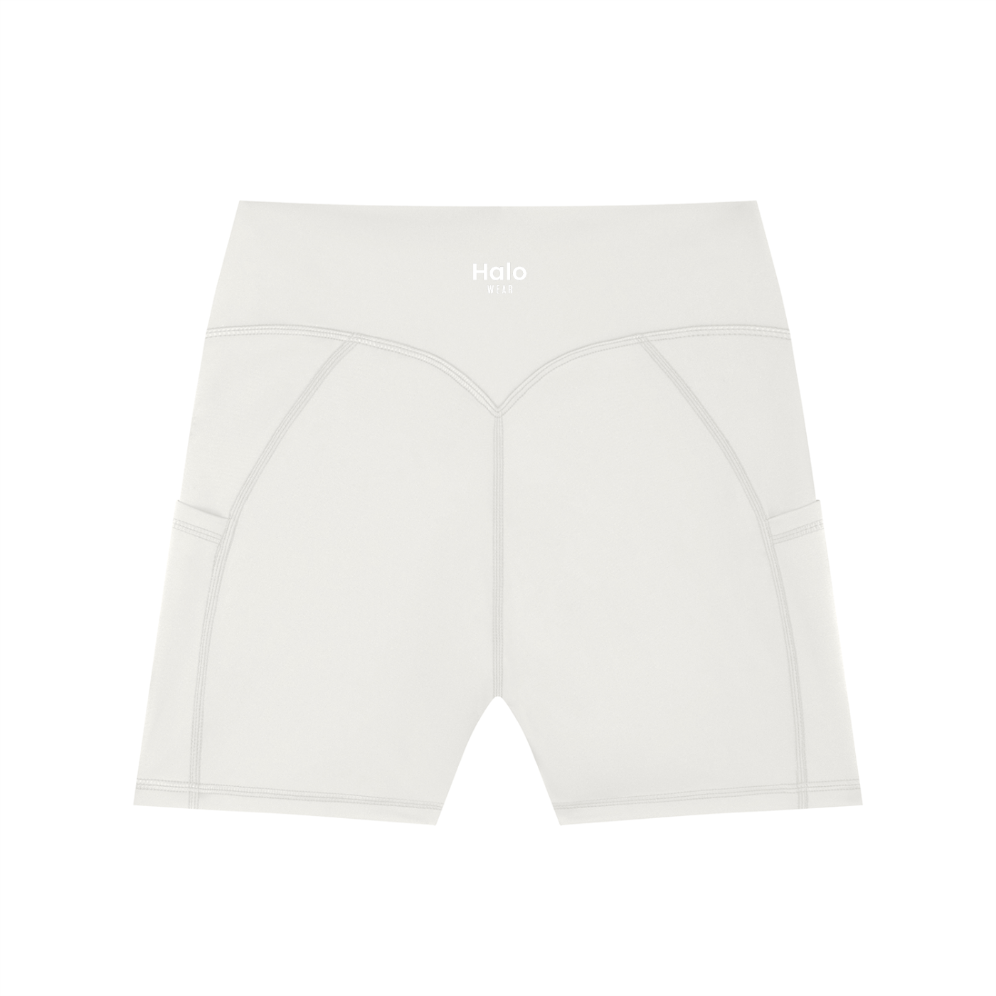 High-Waisted Pocket Halo Biker Shorts