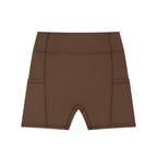 High-Waisted Pocket Halo Biker Shorts