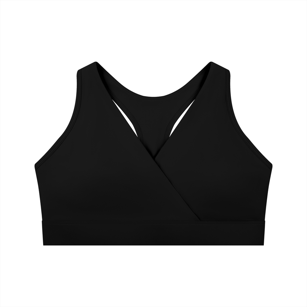 Crossover V-Neck Sports Bra