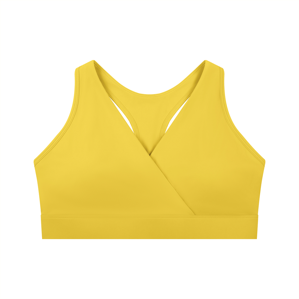 Crossover V-Neck Sports Bra