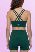 Strappy Criss-Cross Halo Sports Bra