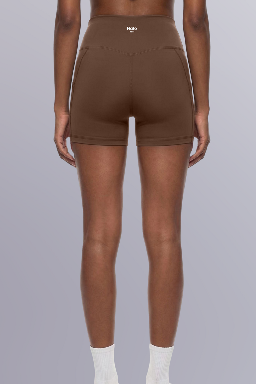 High-Waisted Pocket Halo Biker Shorts