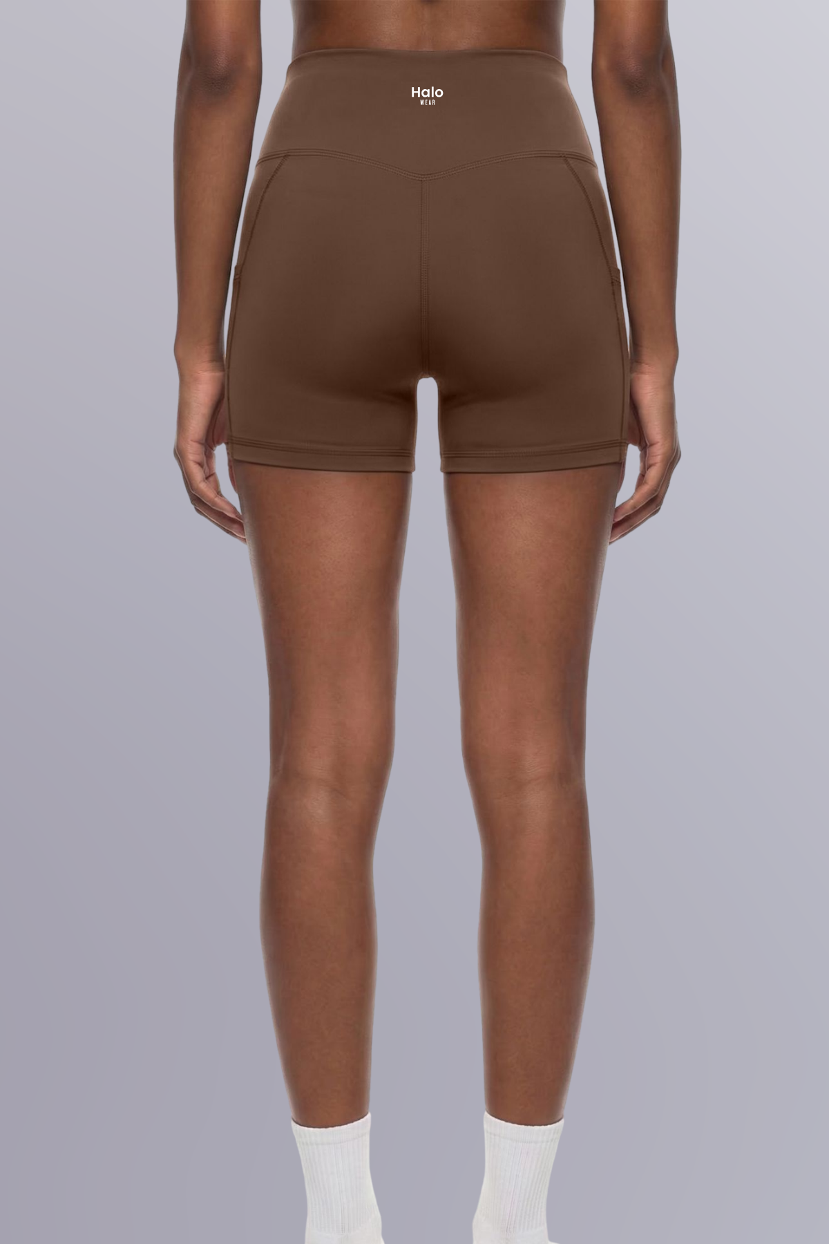 High-Waisted Pocket Halo Biker Shorts