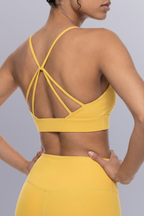 Strappy Criss Cross Yoga Sports Bra