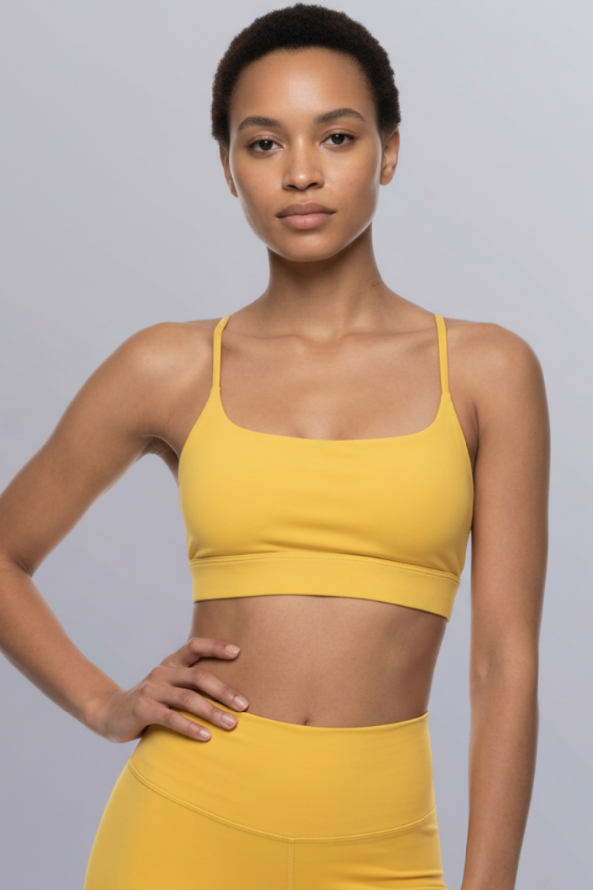 Strappy Criss Cross Yoga Sports Bra