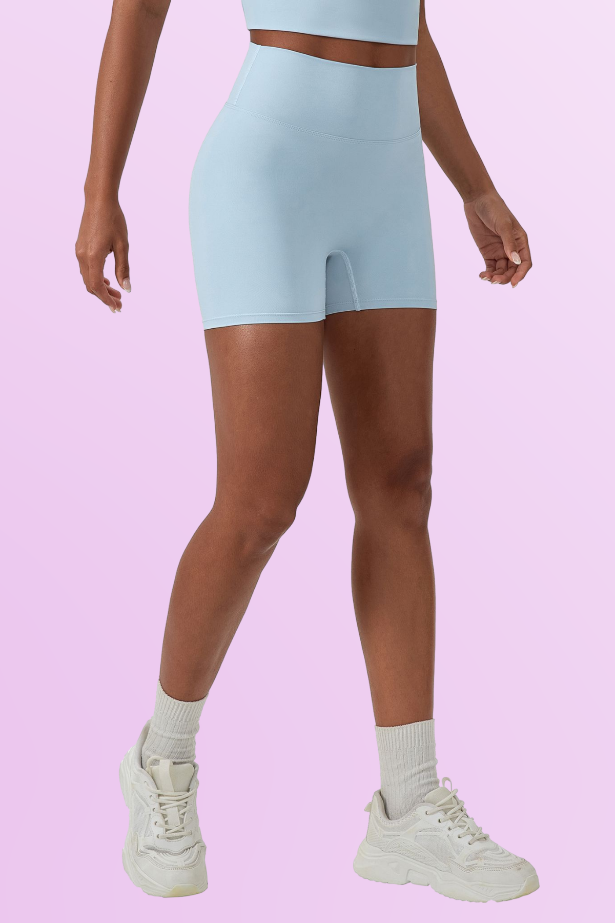 High-Waisted Blend Biker Shorts