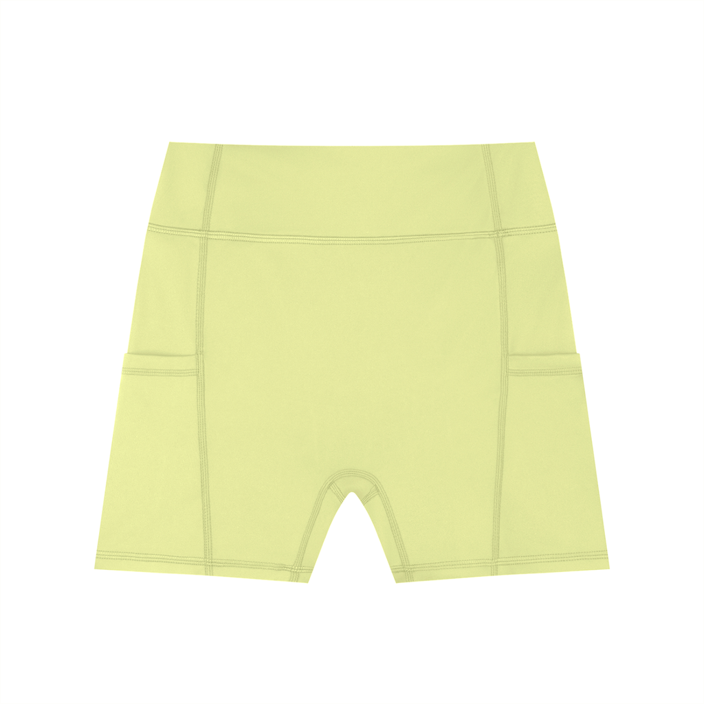 High-Waisted Pocket Halo Biker Shorts