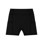 High-Waisted Pocket Halo Biker Shorts