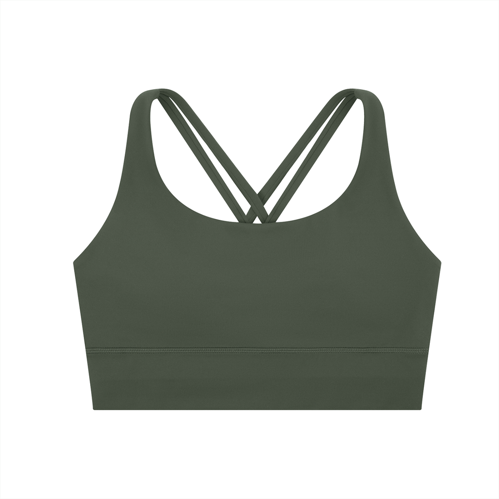Strappy Criss-Cross Halo Sports Bra