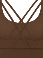 Strappy Criss-Cross Halo Sports Bra